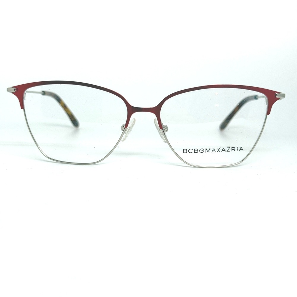 BCBGMAXAZRIA Women's Red Metal Cat Eye‎ Eyeglasses Frame 54 15 135 HENLEY RED